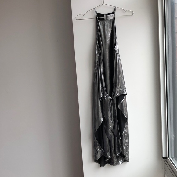 Privacy Please “Lehunt” Metallic Front Tie Dress! - Picture 4 of 13